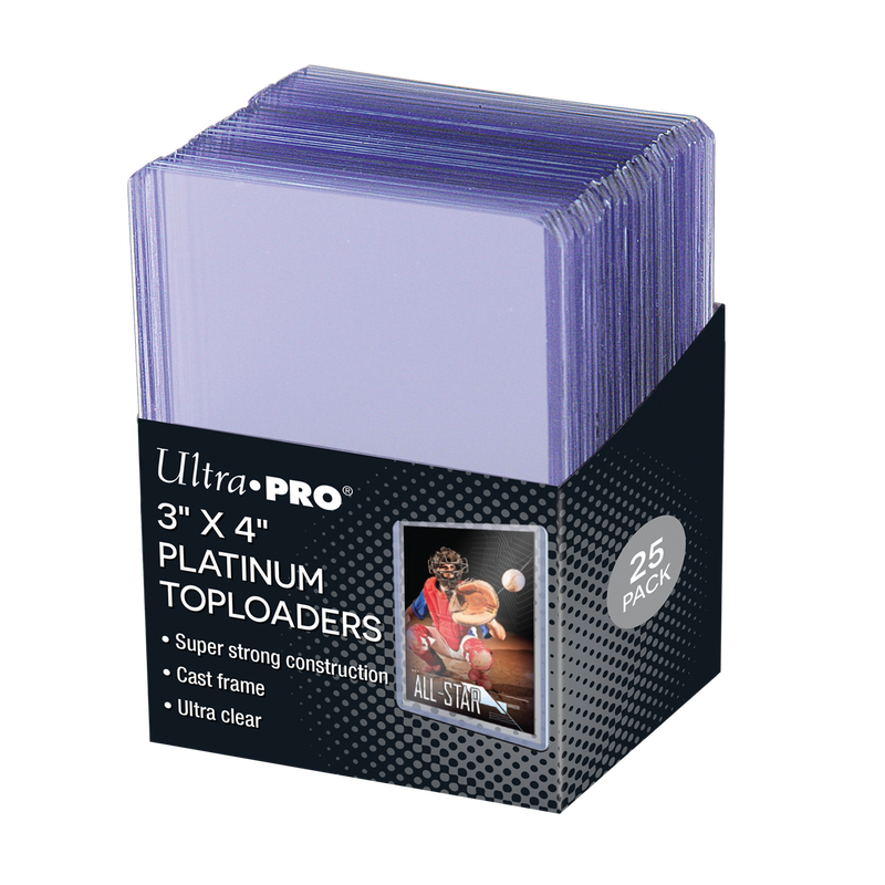 Ultra Pro 3" X 4" Platinum 35pt Toploaders 25ct