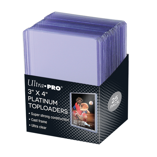 Ultra Pro 3" X 4" Platinum 35pt Toploaders 25ct