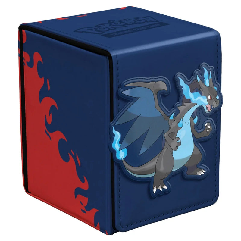 Ultra Pro Pokemon: Alcove Flip Deck Box Mega Charizard X 100+ Card Storage