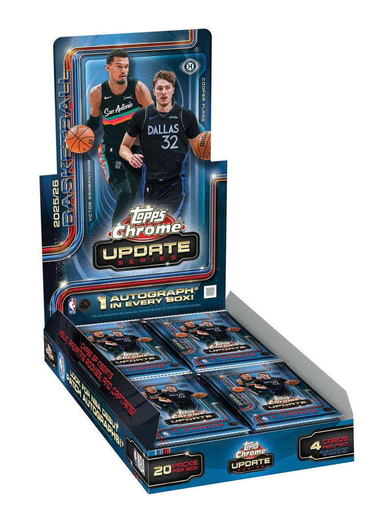 Topps 2025-26 Chrome Update Basketball Hobby Box (2 Boxes)