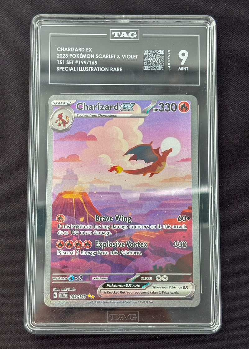 2023 Pokemon 151 Charizard #199 TAG 9