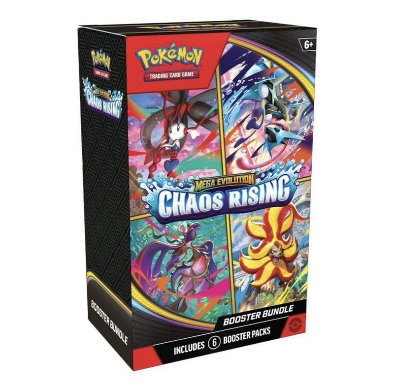 Pokemon TCG: Mega Evolution Chaos Rising Booster Bundle (6 Packs)