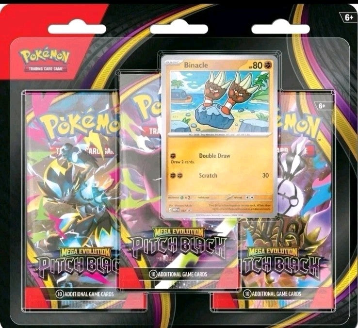 Pokemon Pitch Black 3-Pack Blister: Binacle Promo
