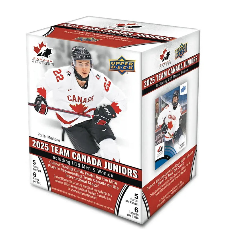 Upper Deck: 2025 Team Canada Juniors Hockey Blaster Box (6 Packs)