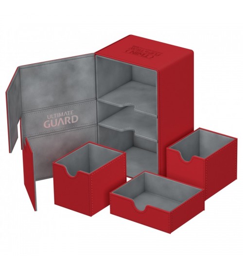 Caja Archivador Ultimated Guard Flip´n´Tray Deck Case 100+ Estándar Rojo.  Merchandising: GAME.es